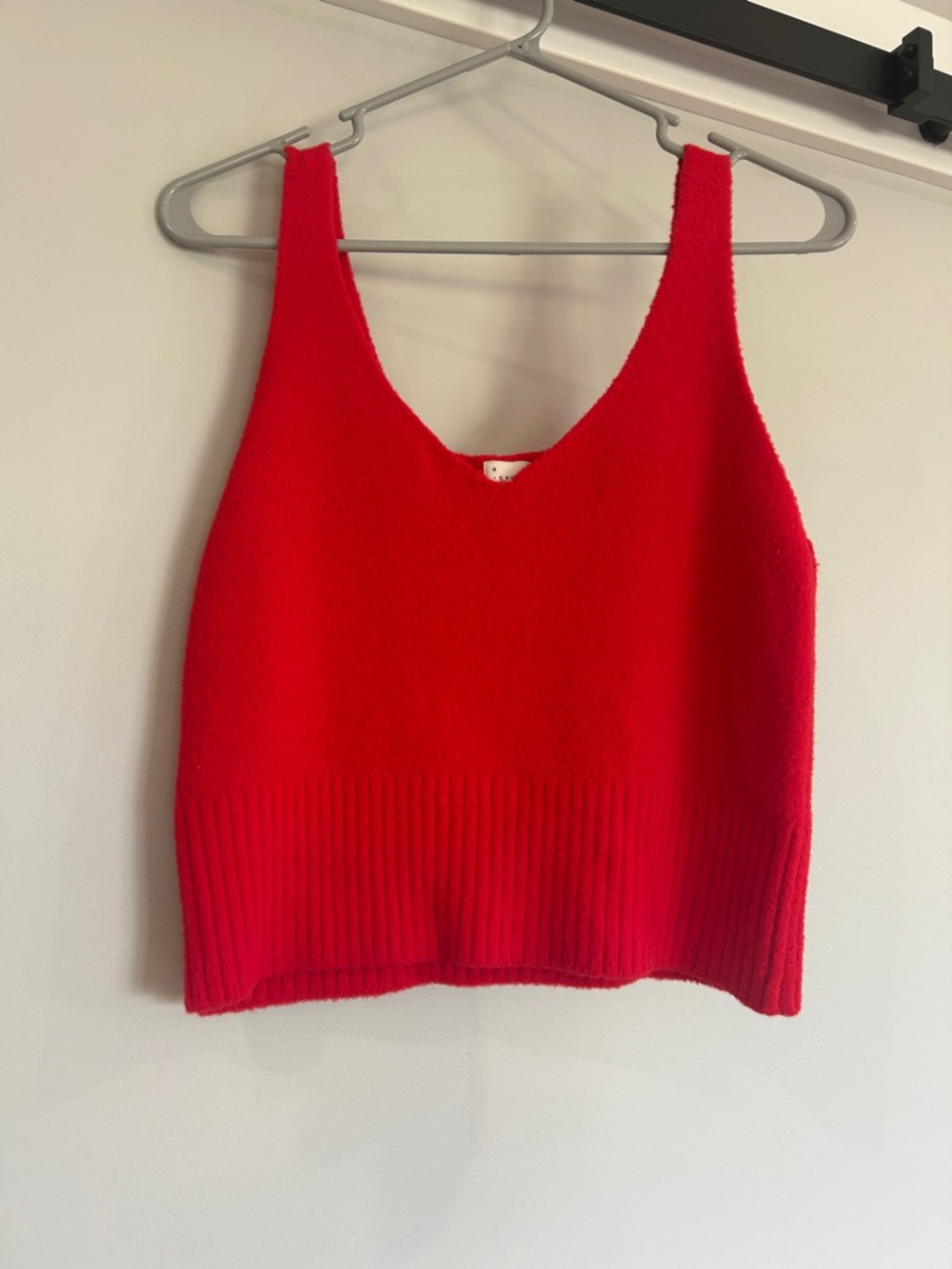 a new day Red Knit V-Neck Tank Top